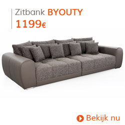 Herfst decoratie - Zitbank BYOUTY taupe