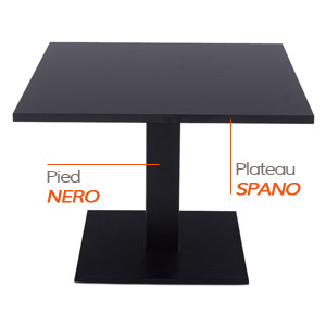 NERO tafelvoet en SPANO tafelblad - Tafel Alterego