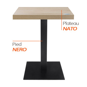 NERO tafelvoet en NATO tafelblad - Tafel Alterego