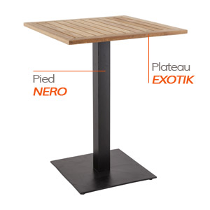 NERO tafelvoet en EXOTIK tafelblad - Tafel Alterego